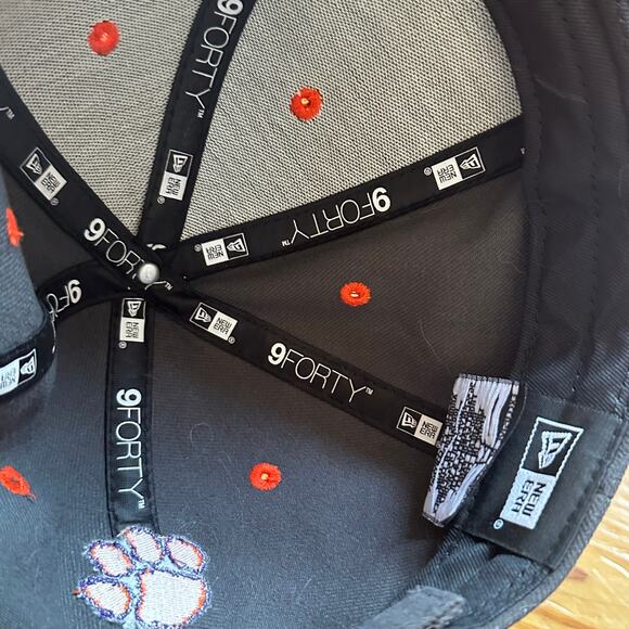 New Era gray two toned Clemson Tigers adjustable baseball cap - Picture 3 of 4